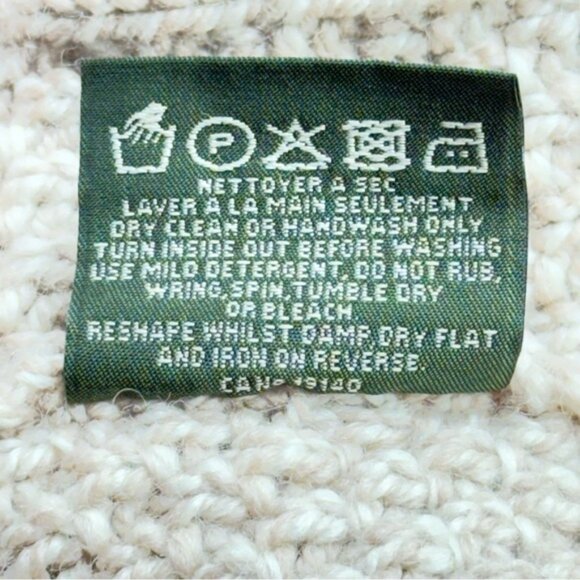 Blarney Woollen Mills Ireland Heavyweight 100% Merino Wool Cable Knit Sweater - Picture 12 of 12